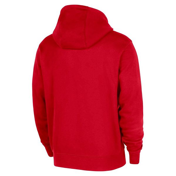 Мужской красный свитшот Toronto Raptors 2025/26 Authentic Practice Club Pullover Hoodie Nike — фото 4