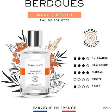 Berdoues 1902 Musc & Neroli Eau De Toilette Spray 100ml — фото 2