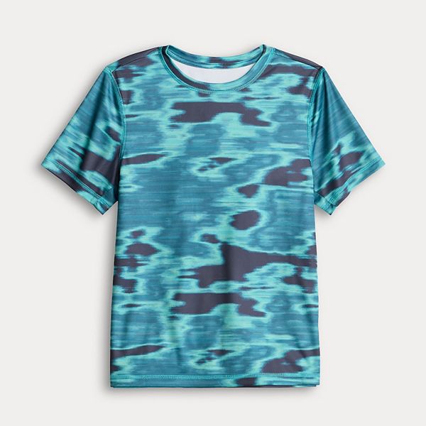 

Футболка Boys 8-20 printed dry tek tee с ластовицей в размерах regular и husky Tek Gear, Thermo Camo Blue