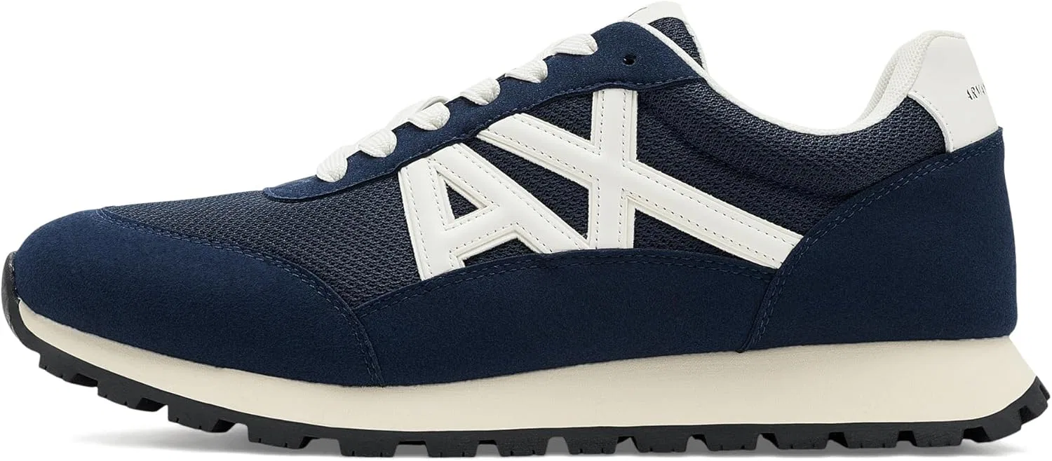 Кроссовки Armani Exchange Essential Drop Mesh Details для мужчин, Navy Off — фото 4