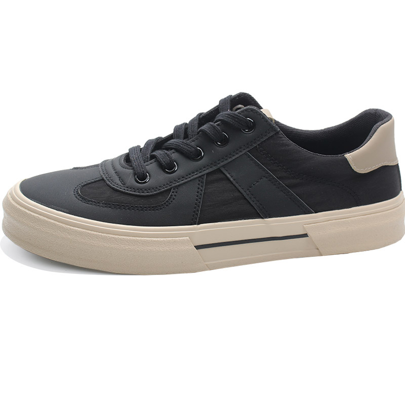 

SENJIALUO Кроссовки мужские низкие черные бежевые, цвет Black Beige
