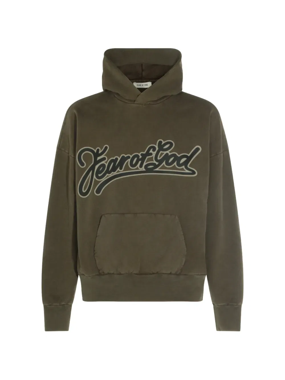 Худи с логотипом Fear Of God, коричневый