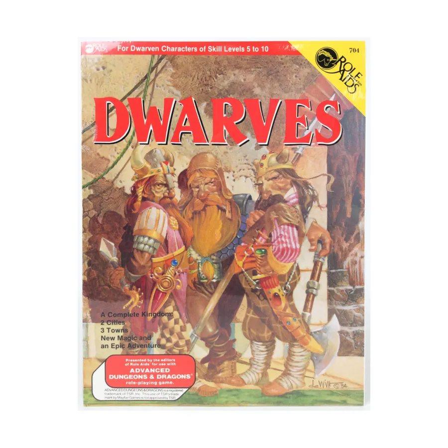 

Dwarves (3rd Printing), Roleaids - Monsters & Fantasy Races, мягкая обложка