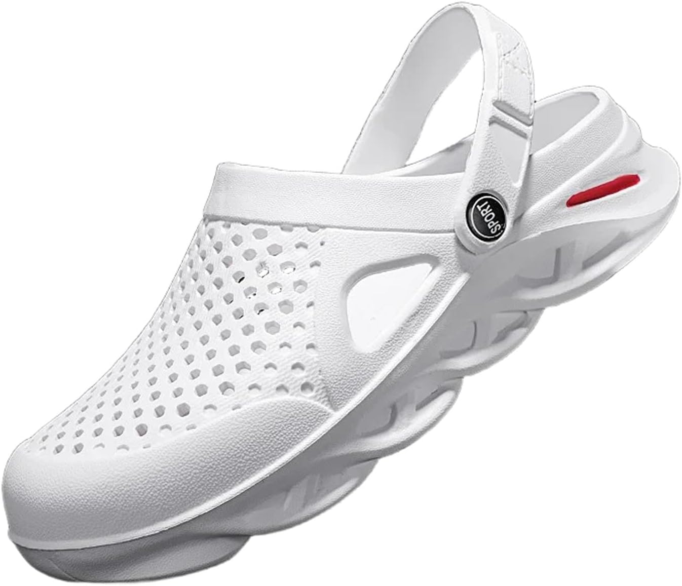 

Мужские сабо SECHRITE, сланцы на резиновой подошве, летние водные туфли, обувь для садоводства, белый