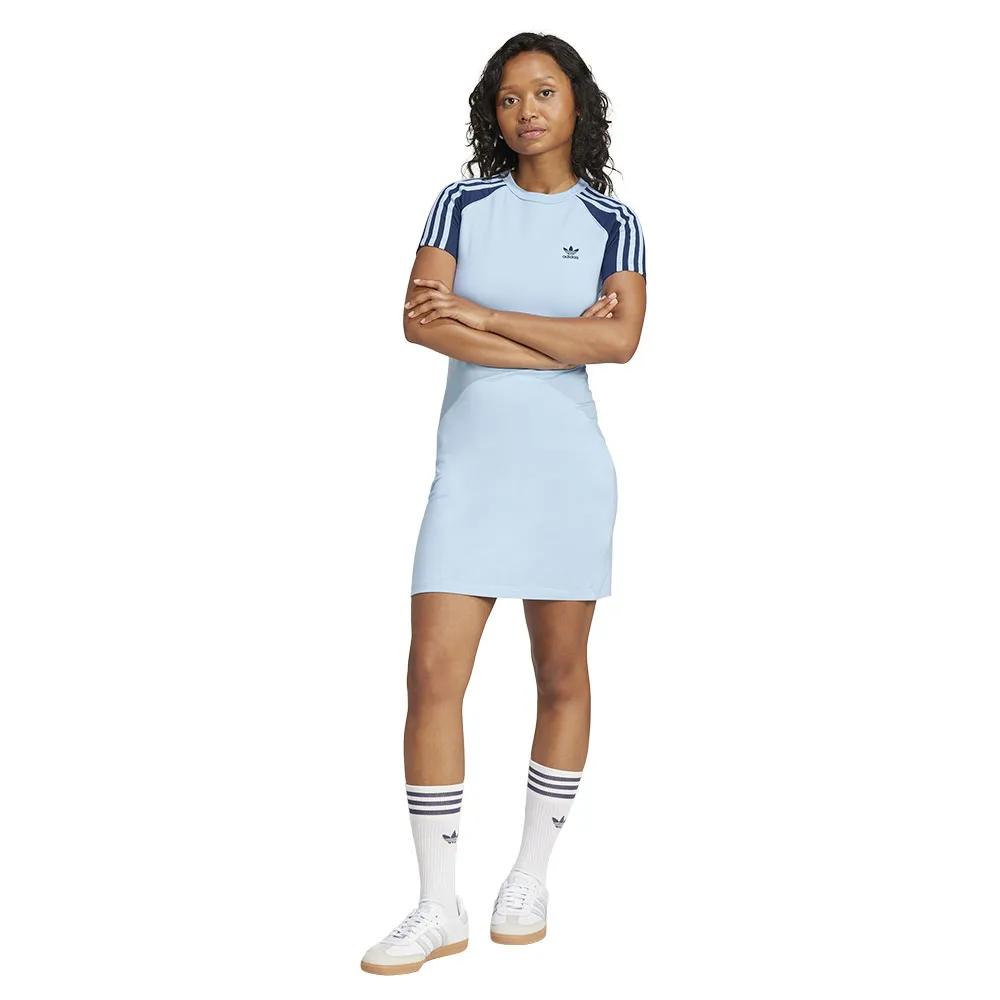 

Платье adidas Originals Adicolor 3 Stripes Raglan, синий