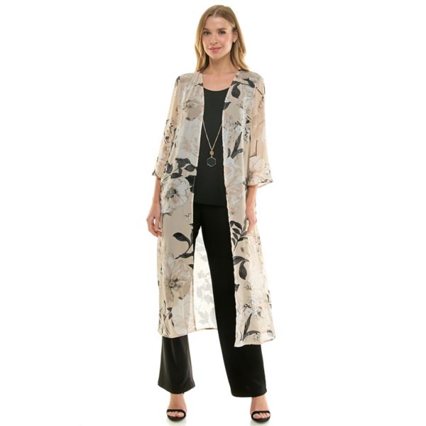 

Женский комплект из 2 предметов: пыльник и брюки Luxology, цвет tan taupe black