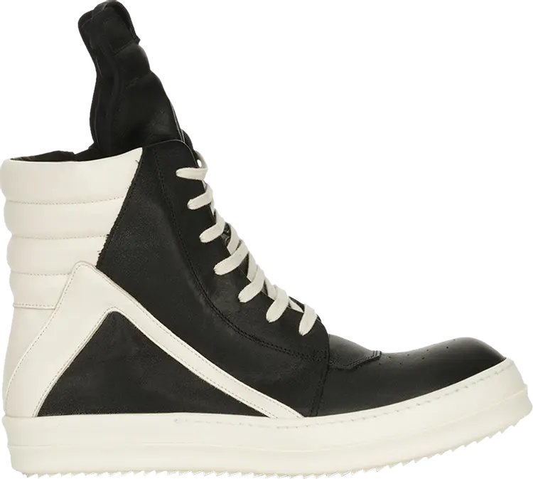 Кроссовки Rick Owens Wmns Lido Geobasket High 'Black Milk', черный