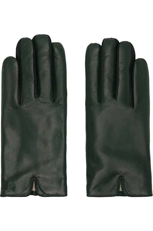 

Handsome Stockholm Эксклюзивные зеленые перчатки Ssense Essentials