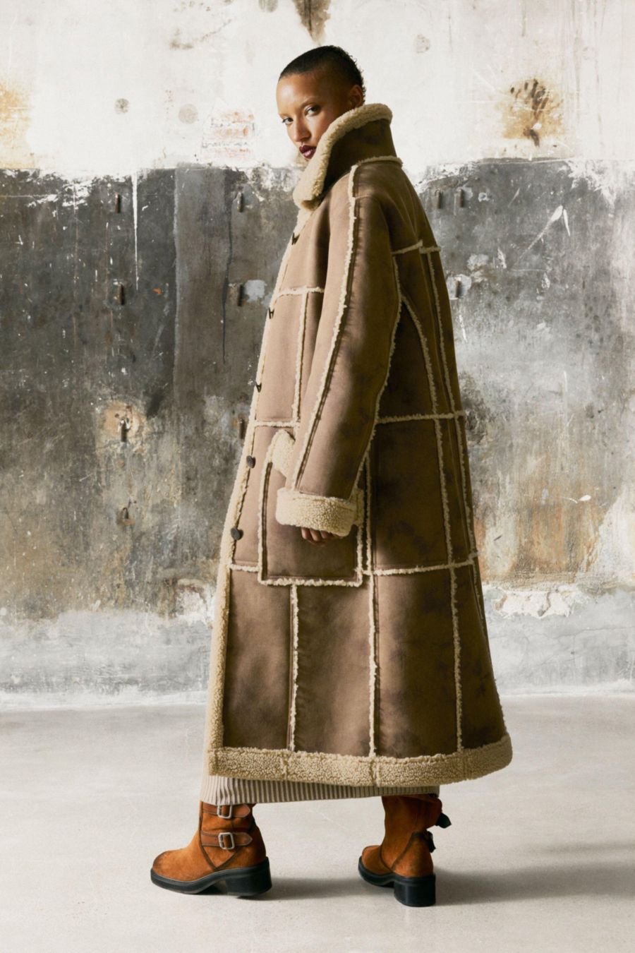 

Женское пальто из искусственной кожи Desigual, Brown