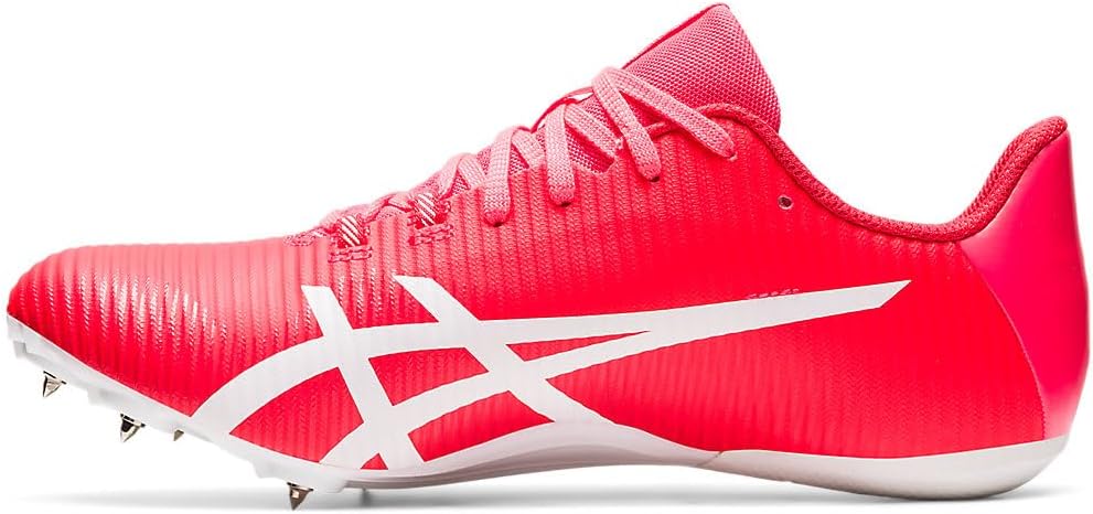 Кроссовки для легкоатлетического трека Asics Hypersprint 8 унисекс, белый/розовый — фото 4