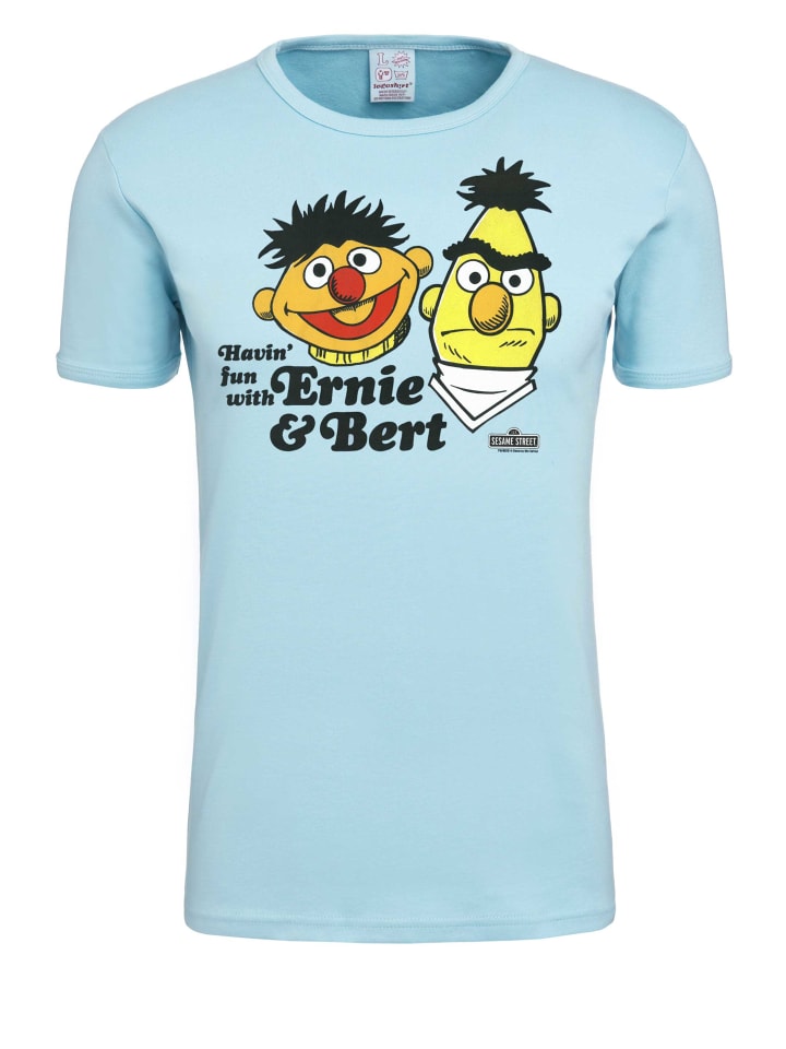 

Футболка Logoshirt T-Shirt Ernie und Bert, светло-синий