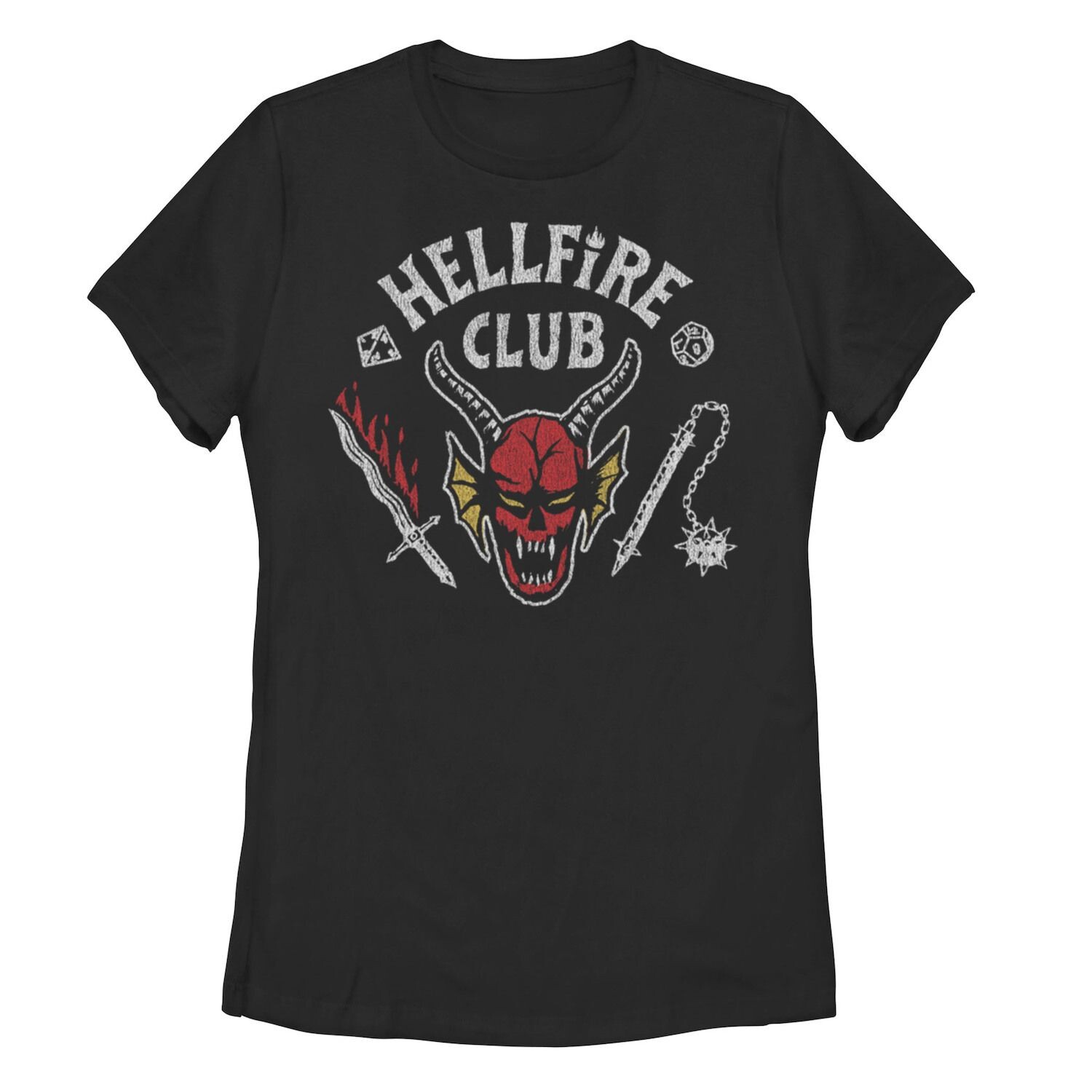 

Футболка с рисунком «Майс и Кинжал» для юниоров «Stranger Things Hellfire Club» Licensed Character