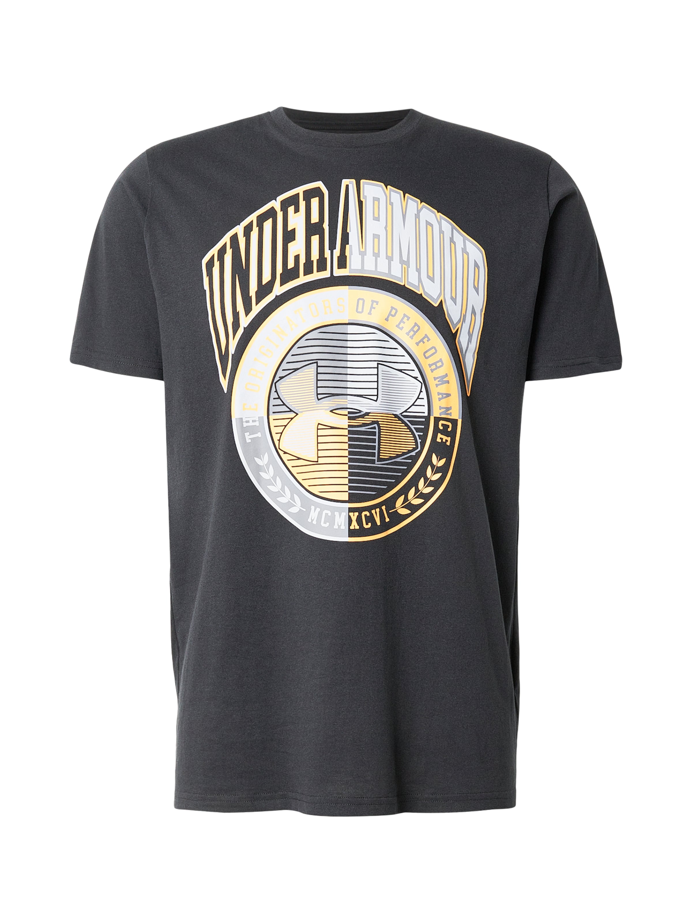 

Under Armour Футболка Performance 'VARSITY CREST' в черном цвете