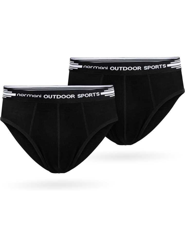 

Трусы Normani Outdoor Sports 2er Pack Herren Merino Slip, черный
