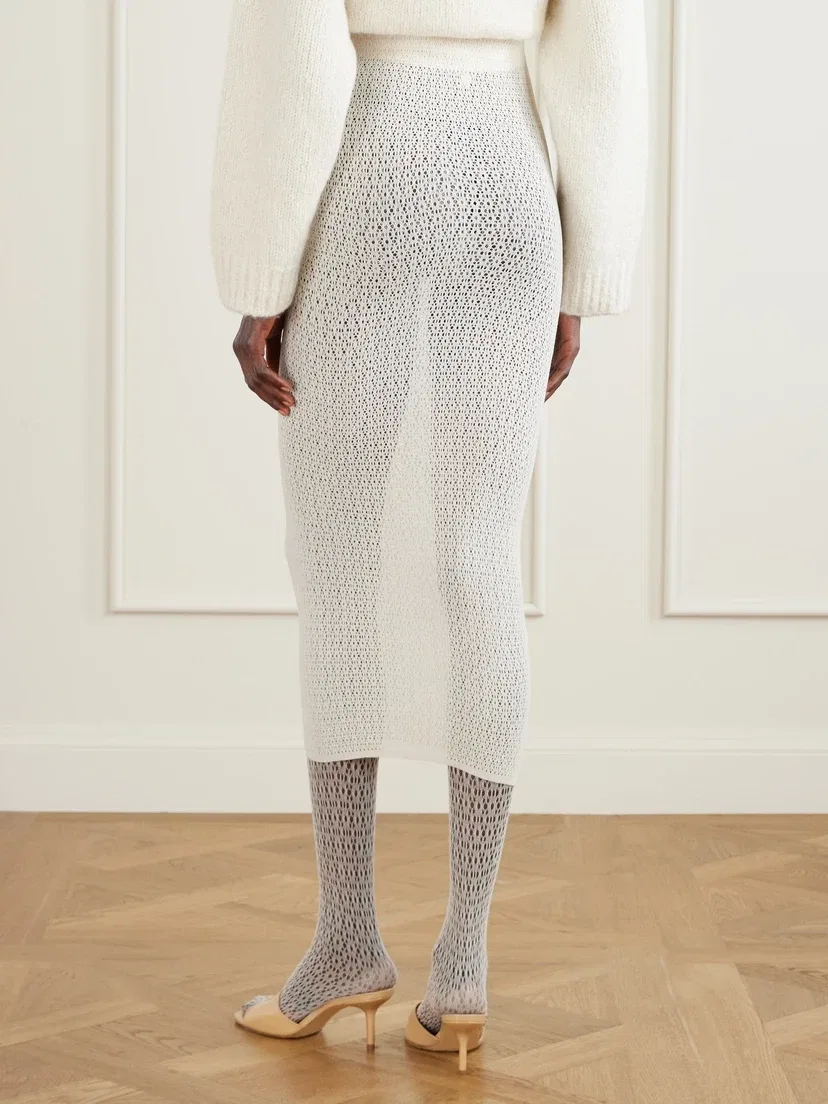 Миди-юбка Wolford Daisy из стрейча ECONYL, бежевый — фото 4