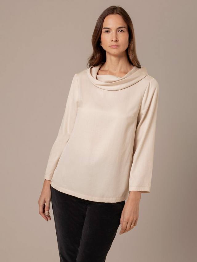 

Топ с драпированным капюшоном Celtic & Co., Oyster