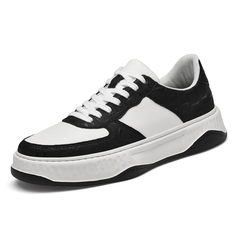 

Легкие нескользящие и износостойкие низкие мужские кроссовки BOLE, White Black
