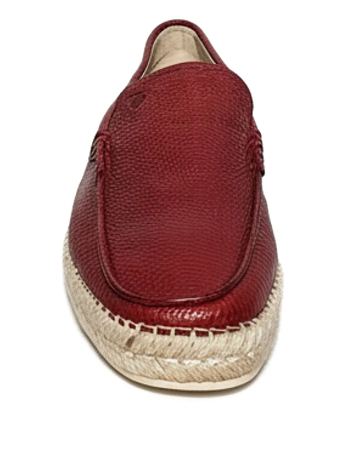 Лоферы на плетеной подошве Tod's, красный — фото 2