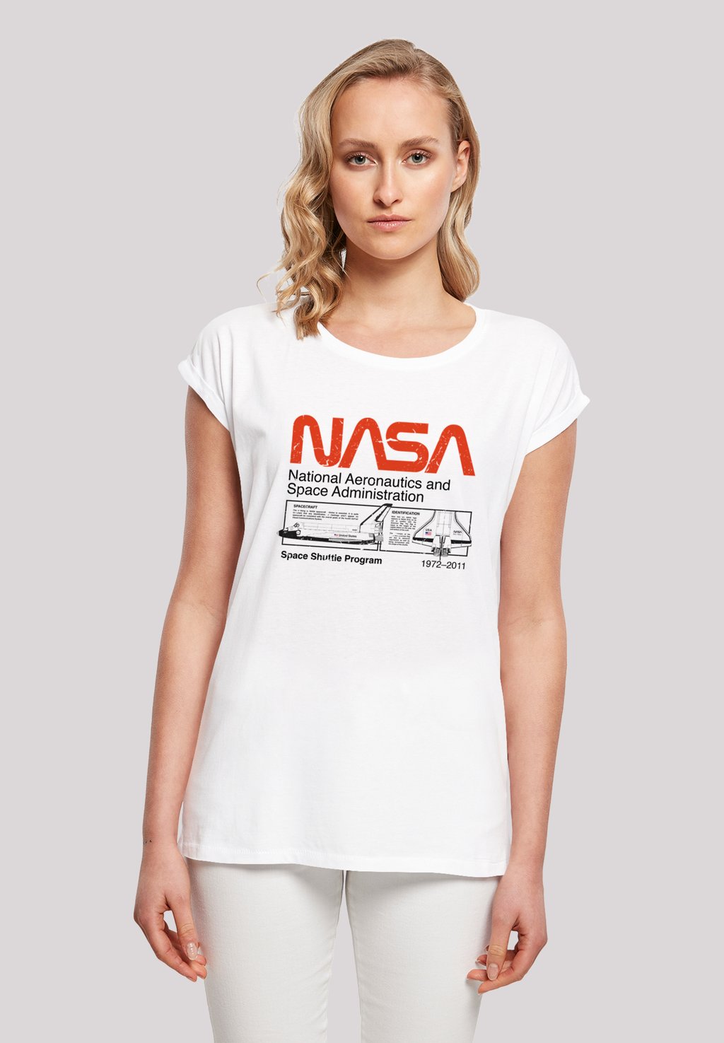 

Футболка с принтом NASA Classic Space Shuttle F4NT4STIC, белый