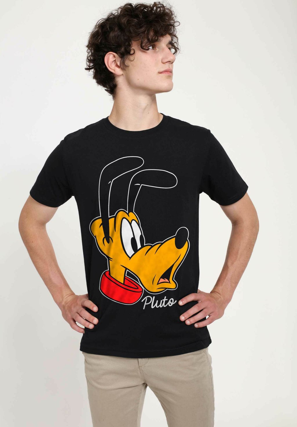 

Футболка с принтом DISNEY CLASSICS MICKEY CLASSIC PLUTO BIG FACE Disney, черный