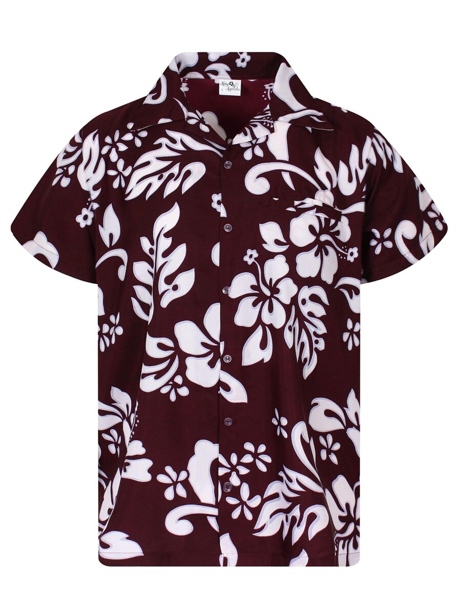 

Рубашка King Kameha Hibiscus, бордовый