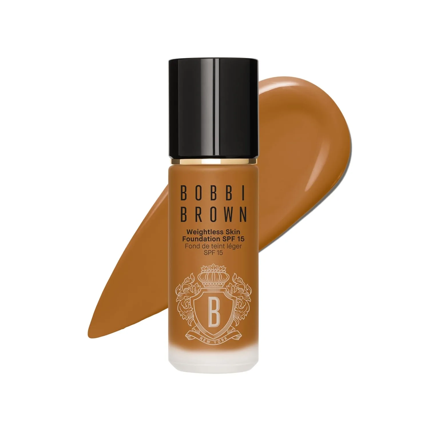 Тональный крем Bobbi Brown Weightless Skin Foundation SPF 15 | Контролирует жирность кожи, увлажняет в течение 24 часов, среднее покрытие | Естественный матовый финиш, 30 мл, 38 Warm Almond (Dark brown with yellow undertones for dark skin)