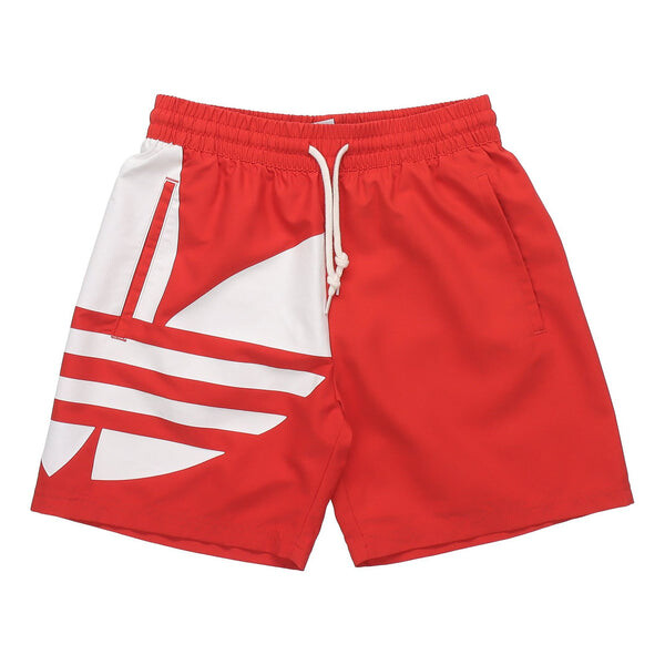 

Шорты big trefoil swim sports shorts pink red Adidas, красный