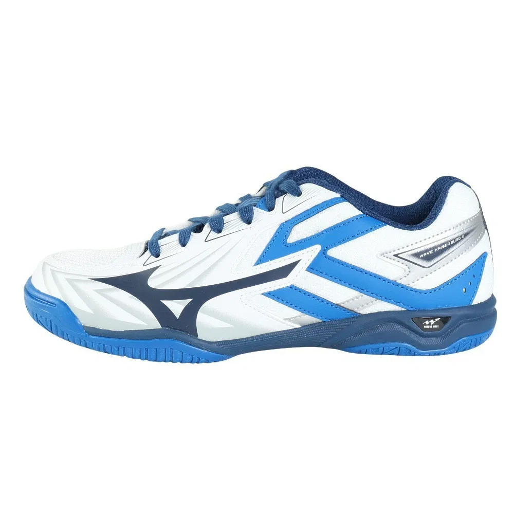 Кроссовки для настольного тенниса «WAVE KAISERBURG 8» от Mizuno, White X Navy — фото 3