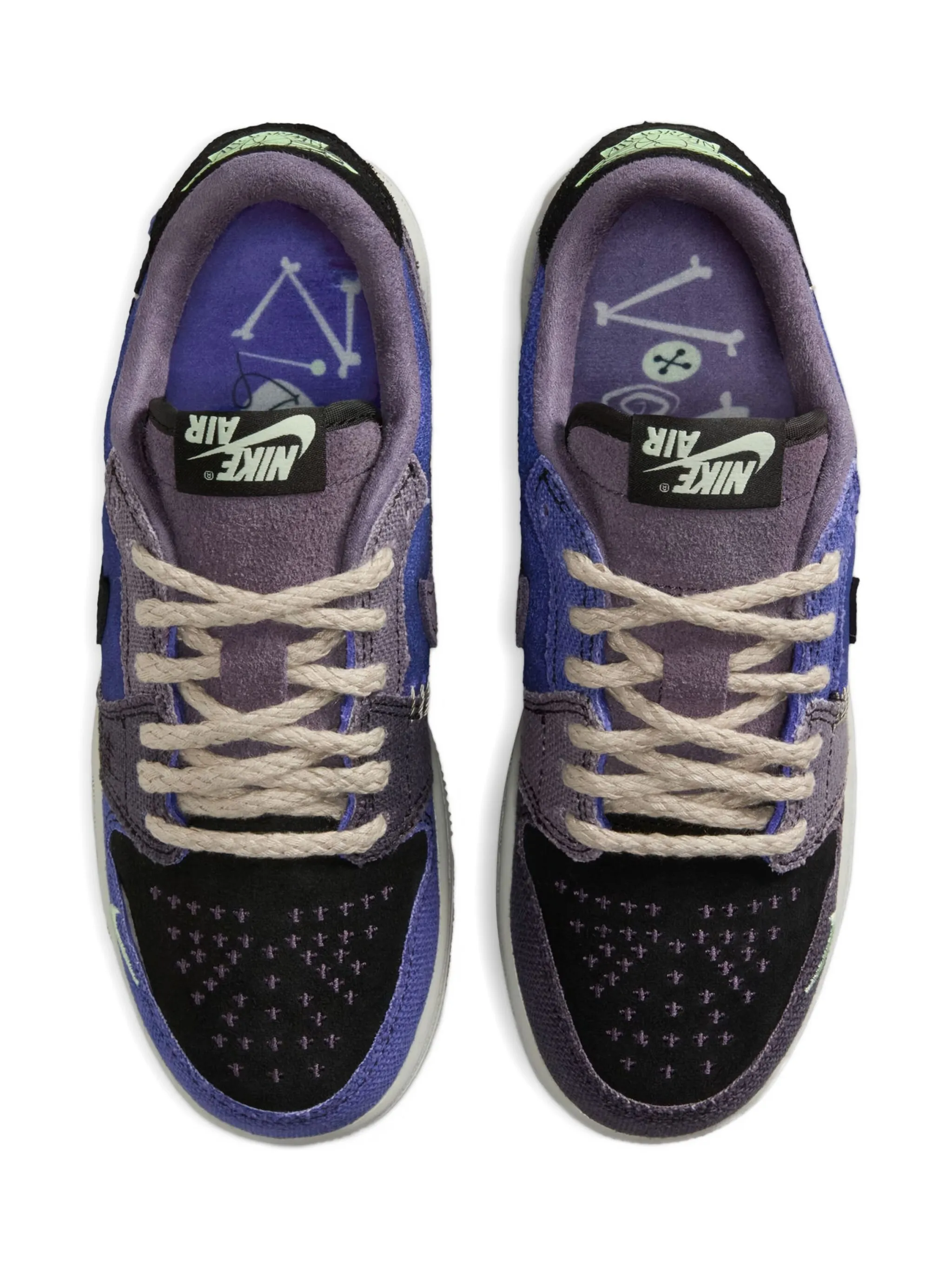 Кроссовки Air Jordan 1 Retro Low OG Zion Williamson Voodoo Jordan Kids, фиолетовый — фото 2