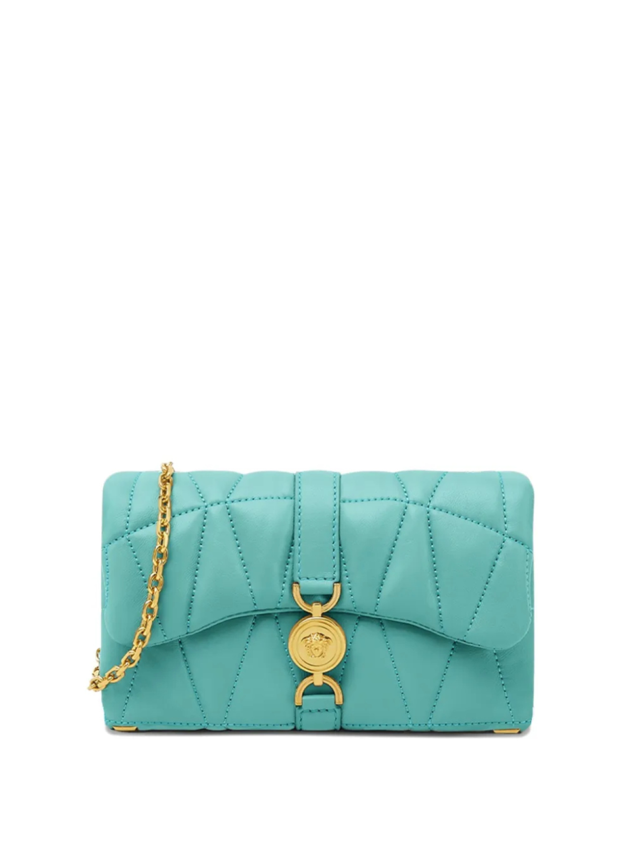 

Versace стеганая сумка через плечо Kleio, зеленый