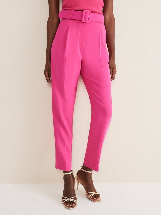 

Сшитые на заказ брюки с поясом от adria Phase Eight, цвет Hot Pink