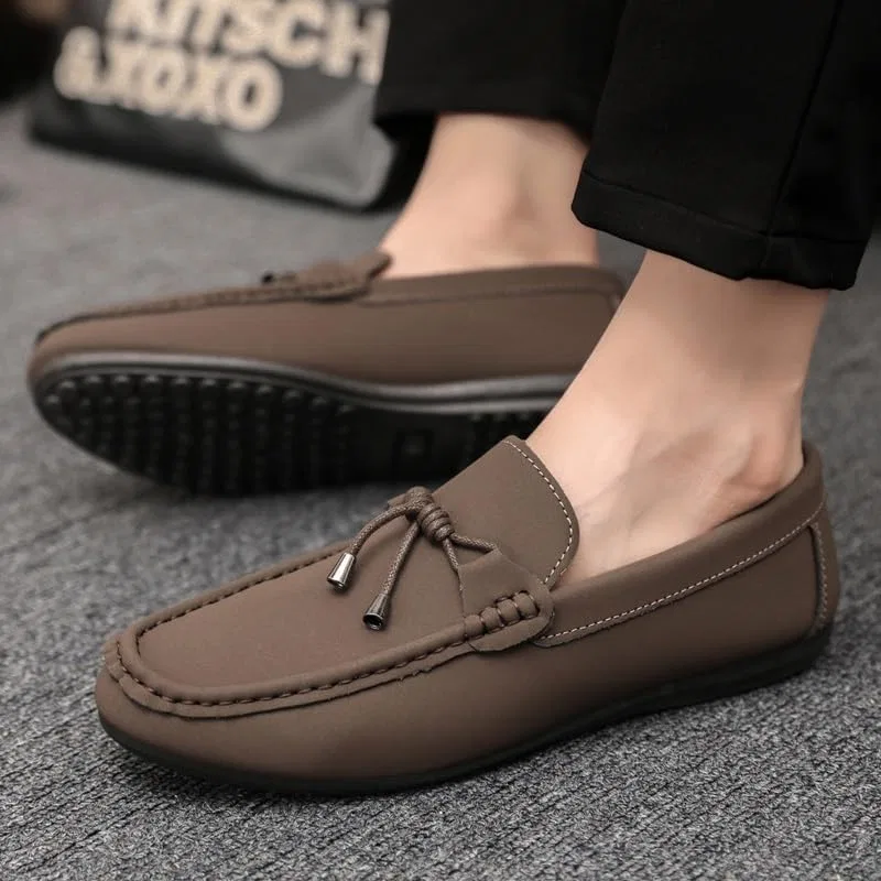 Лоферы мужские замшевые, Loafers & Slip-Ons, коричневый UOPYNE — фото 3