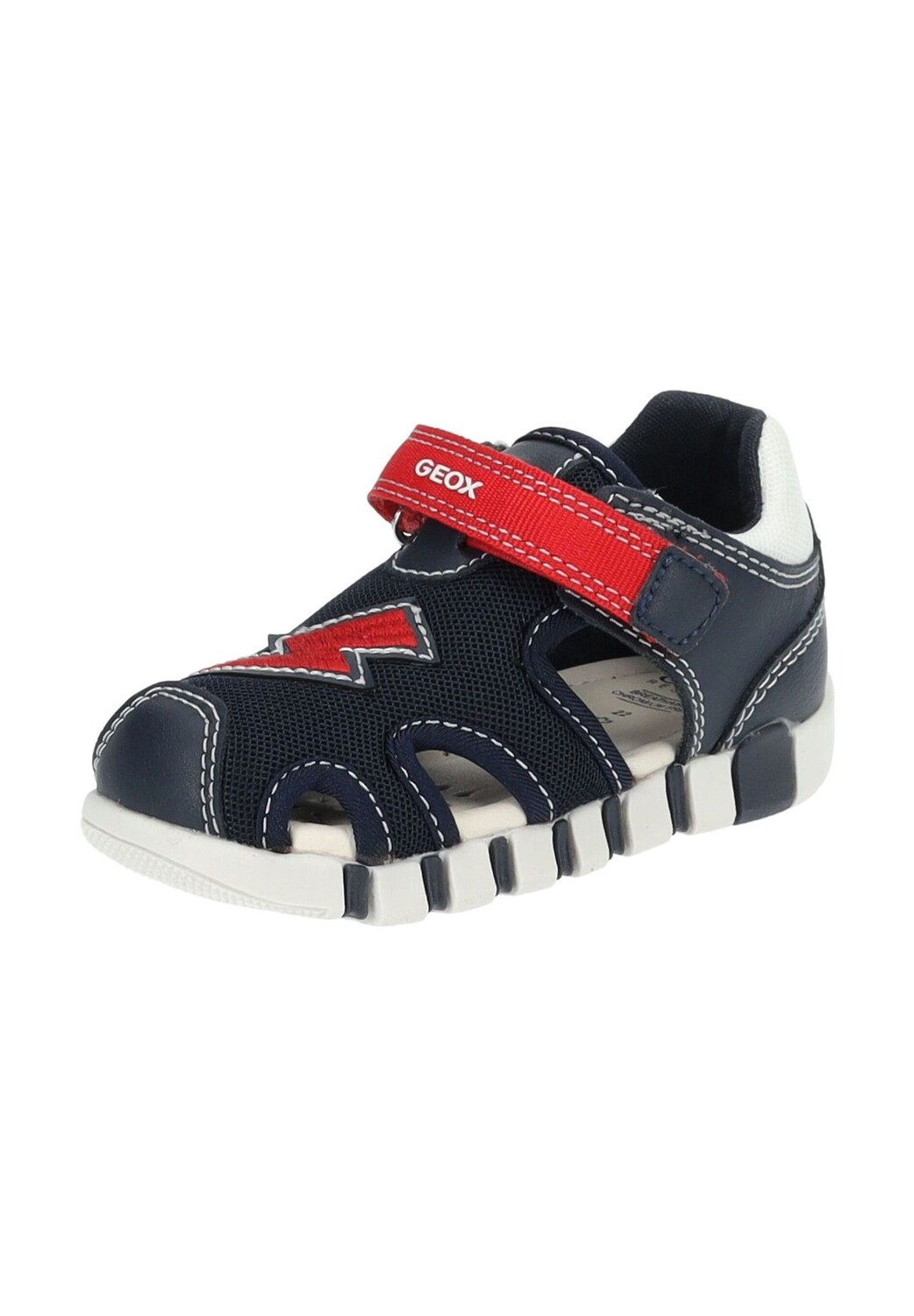 

Сандалии из искусственной кожи и сетки GEOX, цвет Navy/rot