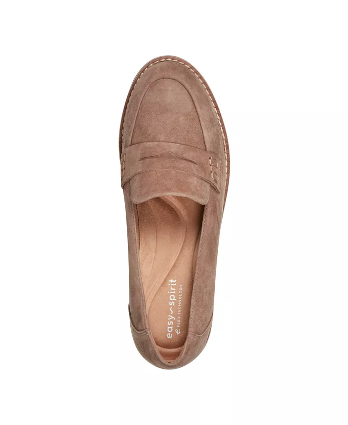 Женские лоферы Velia eFlex Slip-On Penny Easy Spirit, коричневый/бежевый — фото 4