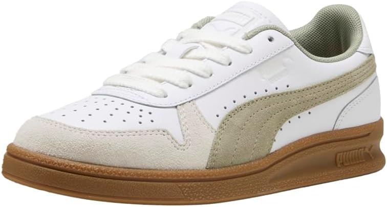 Мужские кроссовки PUMA для помещений с шнуровкой, повседневные - белые — фото 2