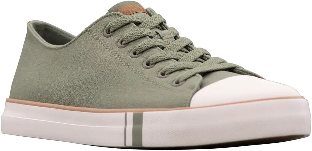 Кроссовки Ben Sherman Mens Hadley Lo, оливковый/кремовый — фото 3