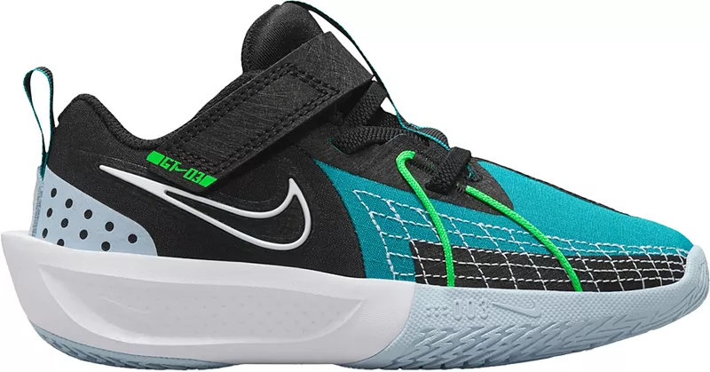 

Детские кроссовки Nike для дошкольников G.T. Вырезать 3 баскетбольные кроссовки, цвет Black/White/Aqua