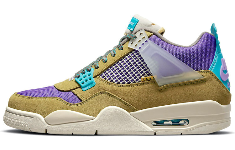 

Кроссовки Jordan Union LA x Air Jordan Vintage Unisex, зеленый/фиолетовый