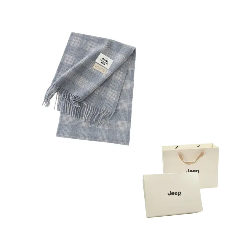 

Шарф из полиэстера Unisex Jeep, серый синий