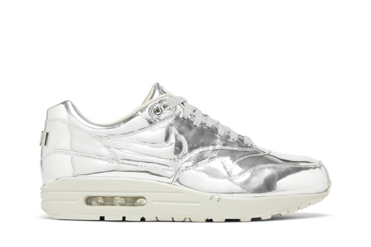 Кроссовки Nike Wmns Air Max 1 Sp 'Liquid Silver', серебряный