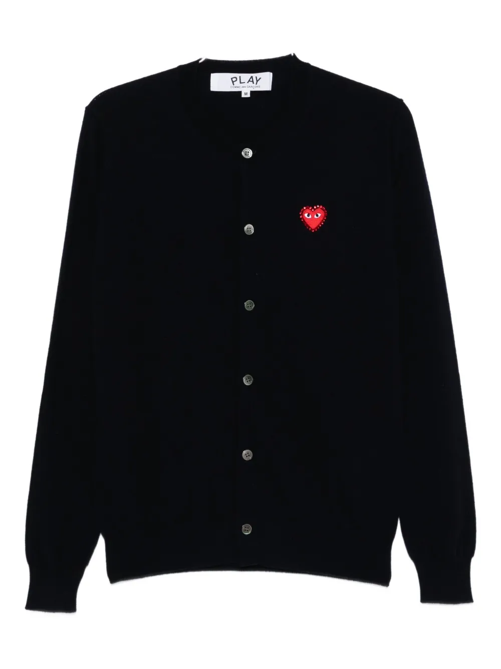 

Кардиган с эмблемой и стразами Comme Des Garçons Play, синий