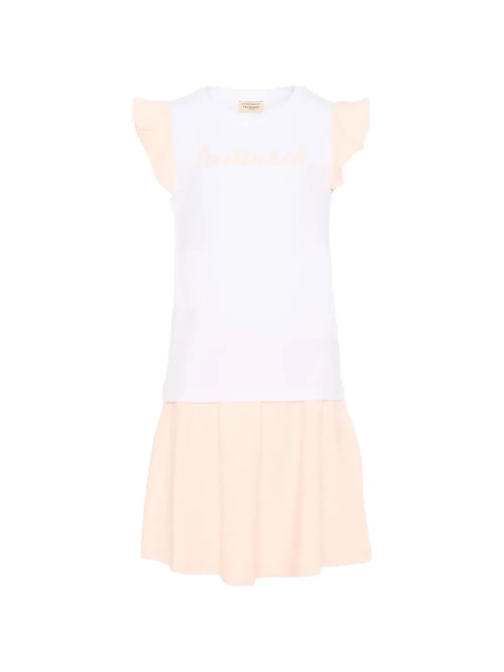 Комплект с юбкой с рюшами Trussardi Junior, белый