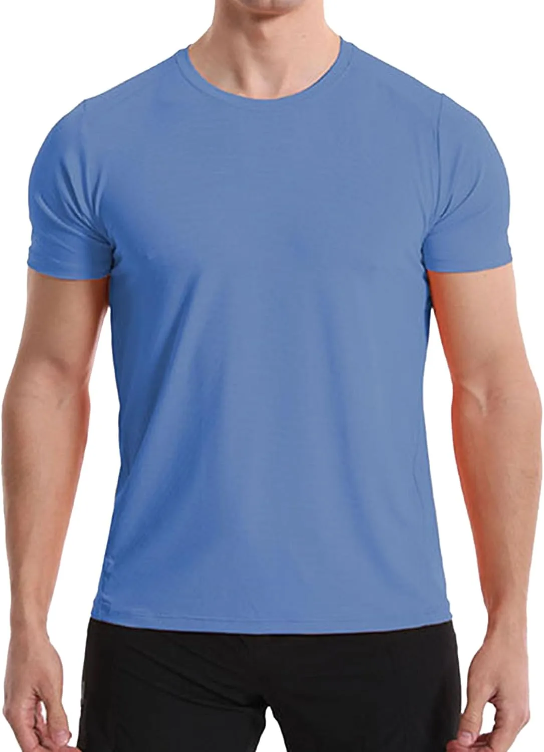 

Мужская футболка Quick Dry с круглым вырезом для баскетбола и фитнеса SWJGLITTR