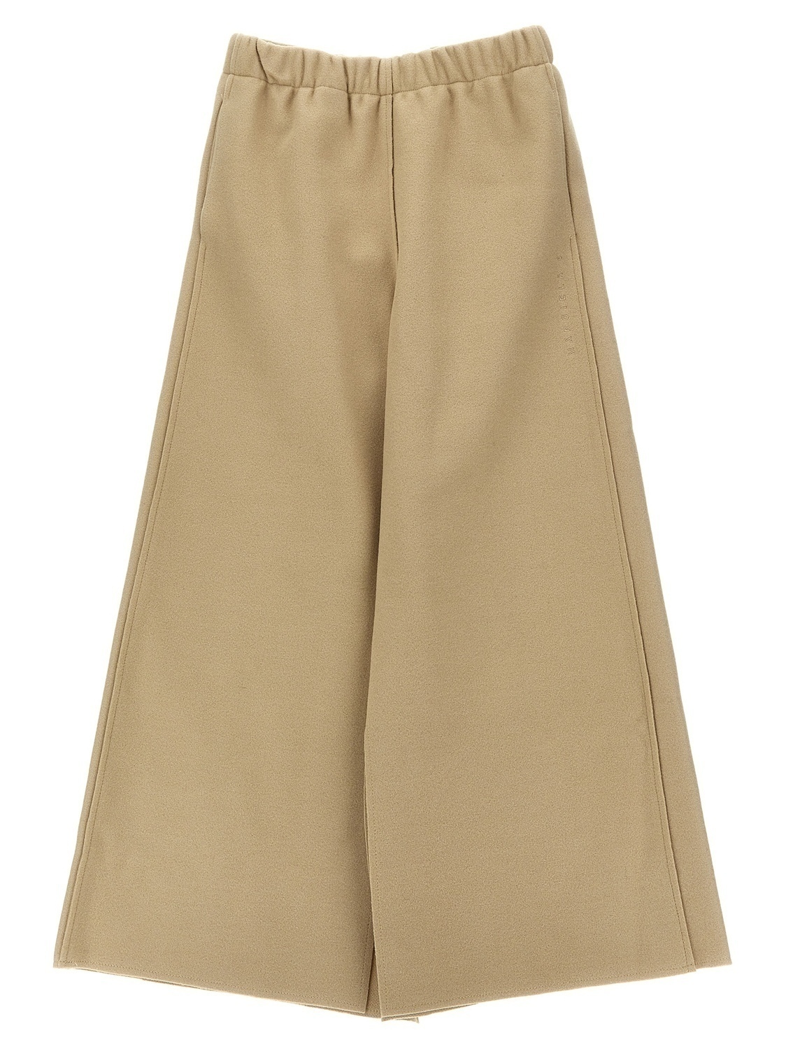 

Брюки с вышивкой логотипа MM6 Maison Margiela, бежевый