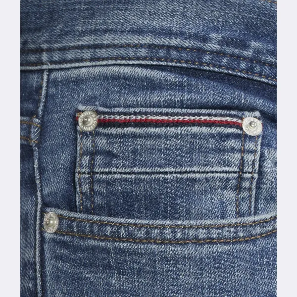 Джинсы узкого кроя Bleecker pstr Creek Tommy Hilfiger, синий — фото 4