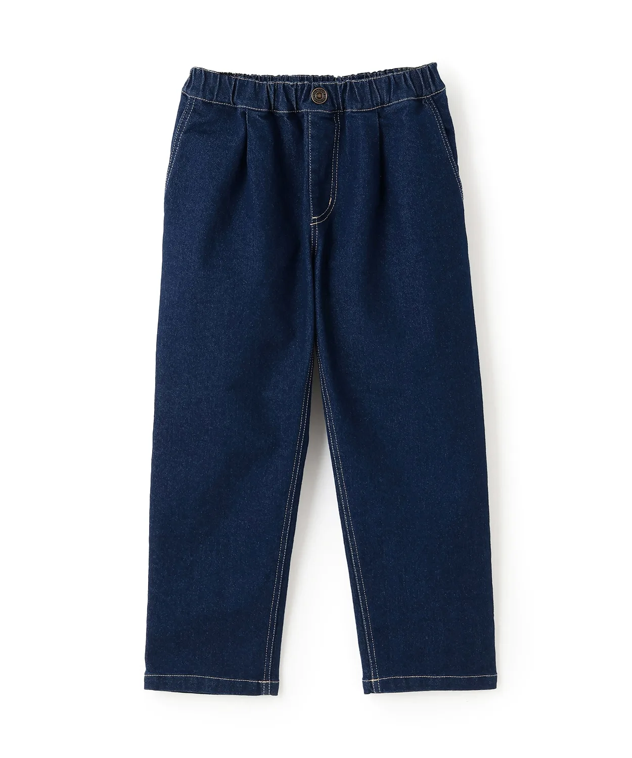 Детские джинсы с зауженным низом Denim Tapered Pants and D. petit main синие