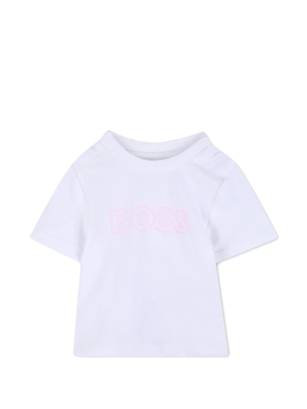 Комплект из топа и брюк в стиле колор-блок Boss Kidswear, розовый — фото 4