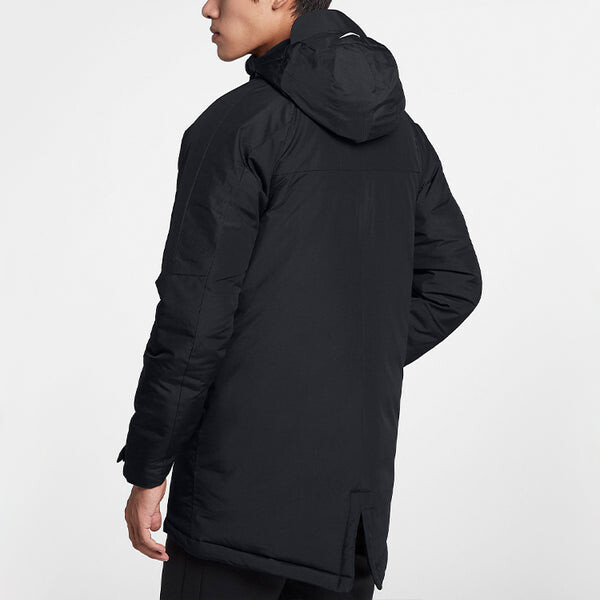 Куртка academy18 sports football hooded jacket men black Nike, черный — фото 4