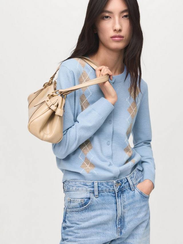 

Кардиган Bimbu Argyle Mango, Pastel Blue