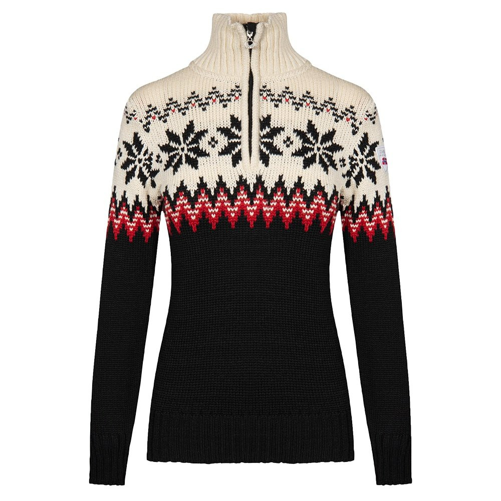 

Свитер Dale of Norway Myking с застежкой-молнией на четверть длины (женский), Black/Off White/Raspberry